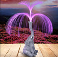 1 Solar Powered Creative Elephant Statue Fountain Light - Perfect for Garden, Lawn, Balcony, Porch, And Pond Decoration, A Unique Gift for Outdoor Lighting