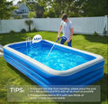 Large Inflatable Swimming Pool, Made of PVC for Outdoor Use, Features Quick Drainage, Portable And Foldable, Suitable for Outdoor Spaces