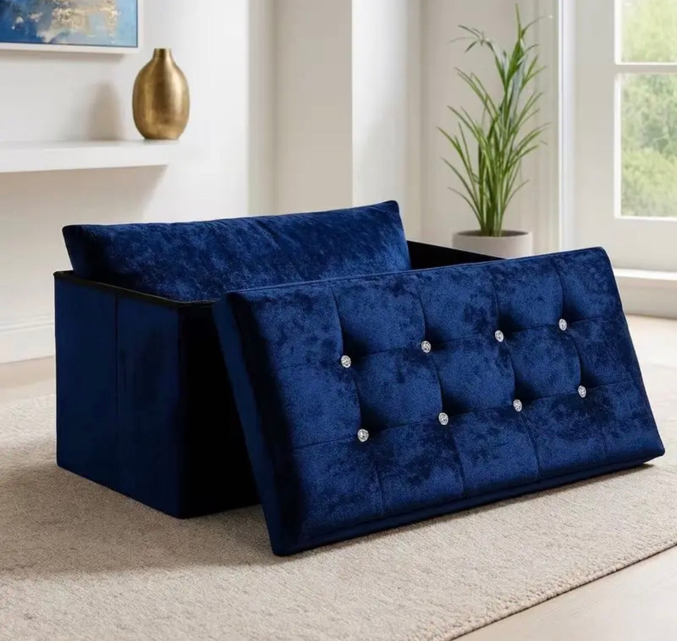 Premium Crushed Velvet Storage Box