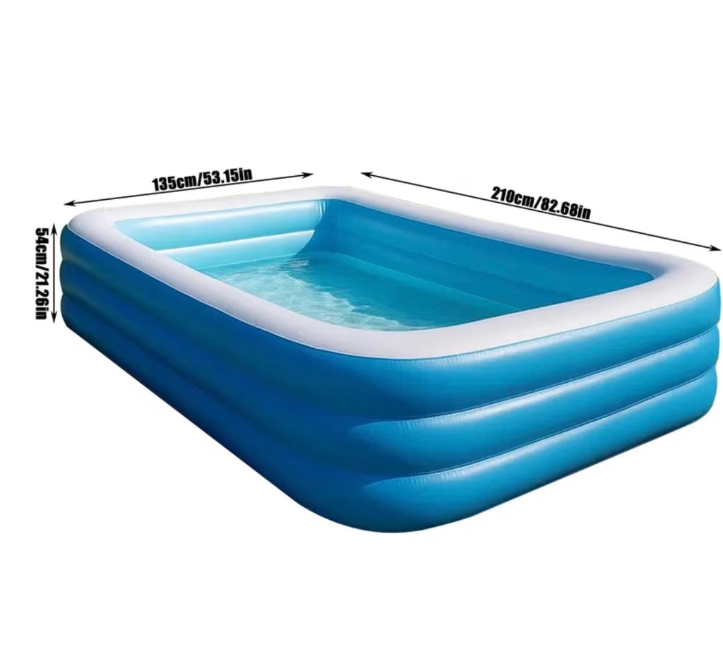 Large Inflatable Swimming Pool, Made of PVC for Outdoor Use, Features Quick Drainage, Portable And Foldable, Suitable for Outdoor Spaces