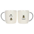 QUEEN BEE AND KEEPER COUPLES MUG SET