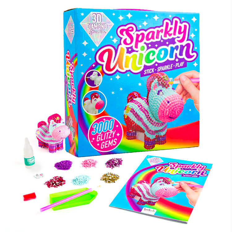 3D Diamond Art Unicorn Kit