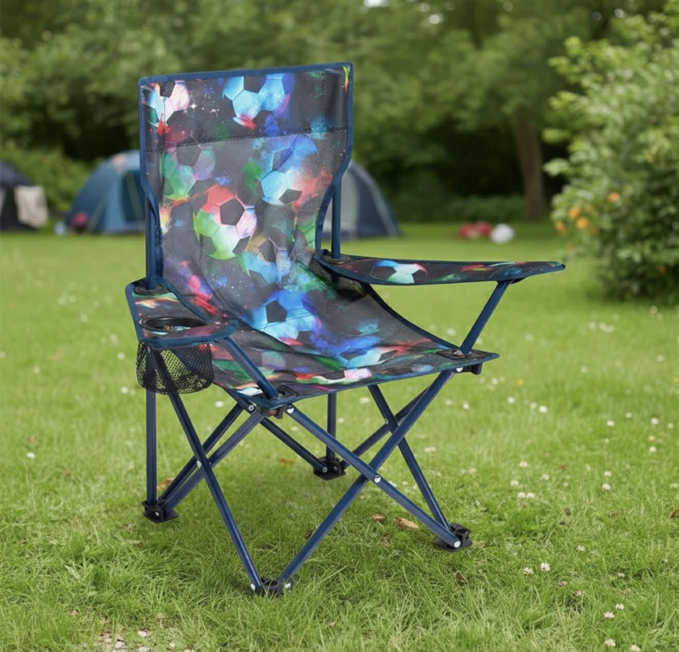 Football Theme Foldable Camping Chair