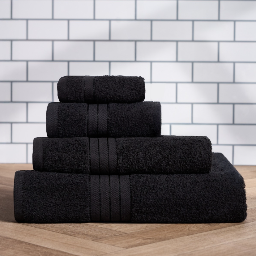 100% Cotton Towel - Black