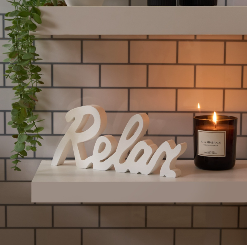 Relax Ornament - White