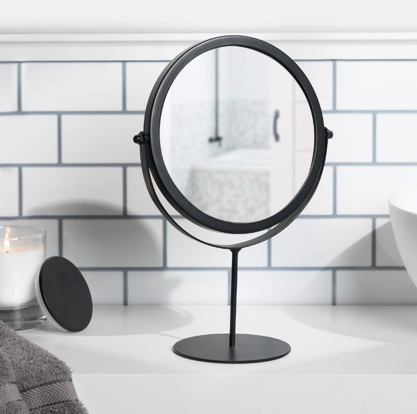 Bathroom Swing Mirror - Black