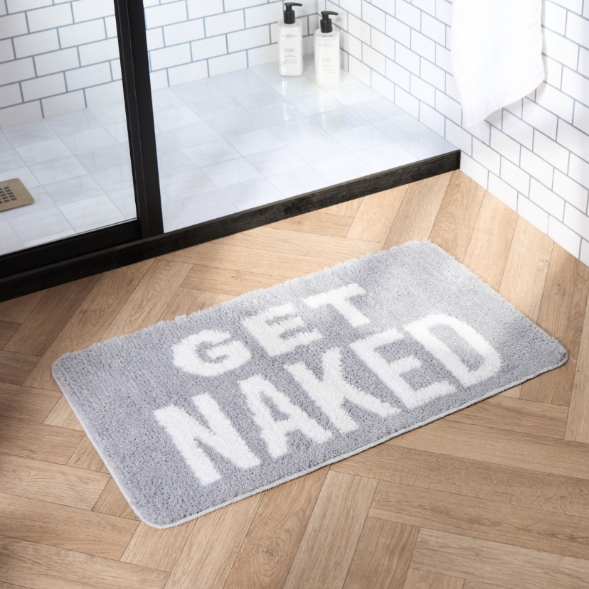 Get Naked Tufted Bath Mat - Grey