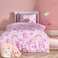 Unicorn Fun Print Duvet Cover Set - Lilac
