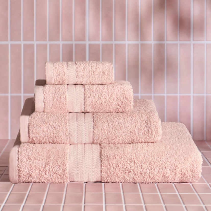 100% Cotton Towel - Blush