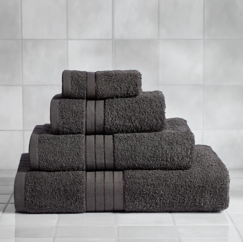 100% Cotton Towel - Charcoal