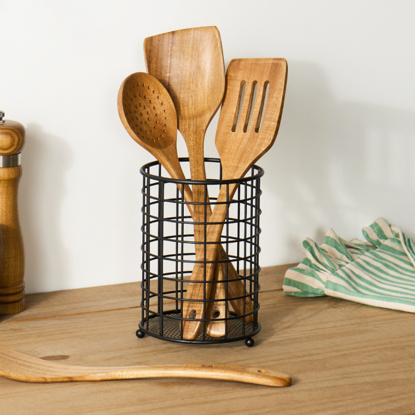 Wire Utensil Holder – Black