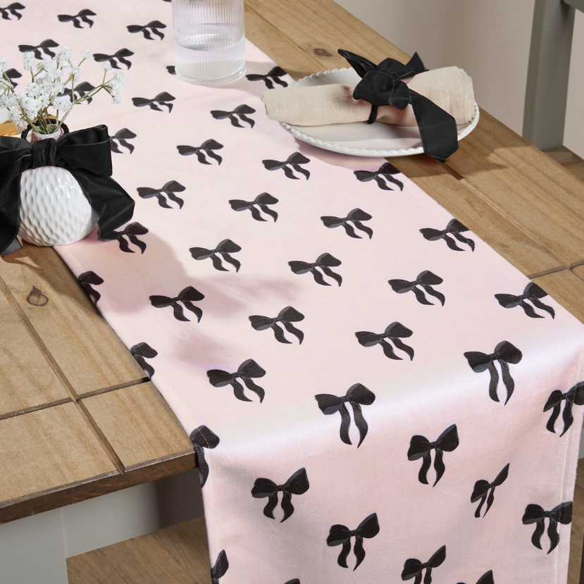 Bow Print Table Runner