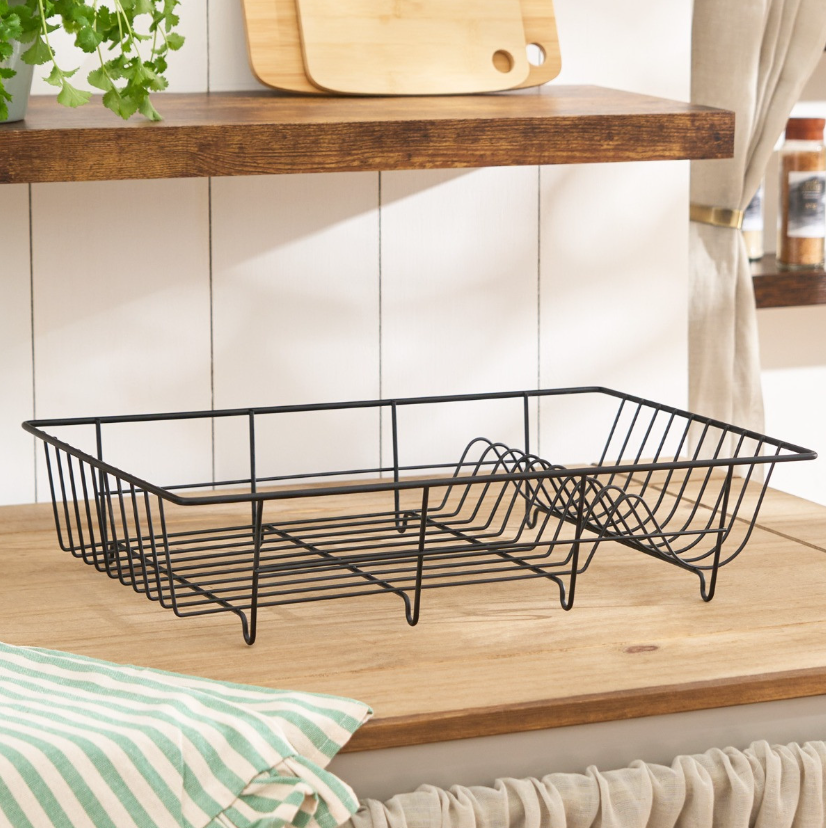 Wire Dish Drainer Rack - Black