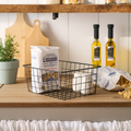 Multipurpose Metal Wire Storage Basket - Black