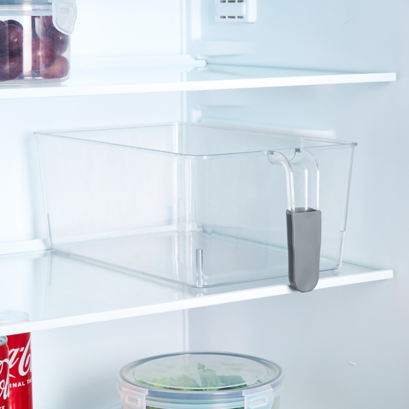 Fridge Storage Tray With Handle - Clear