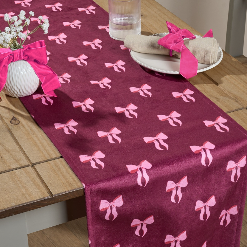 Bow Print Table Runner
