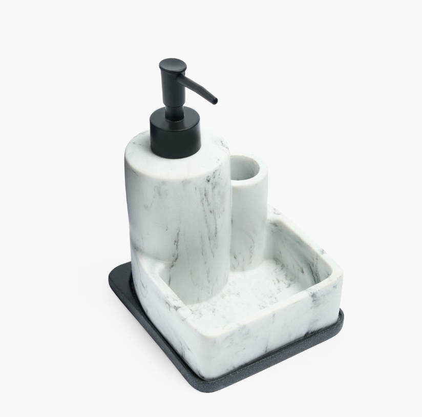 Kitchen Sink Soap Dispenser - White Marble